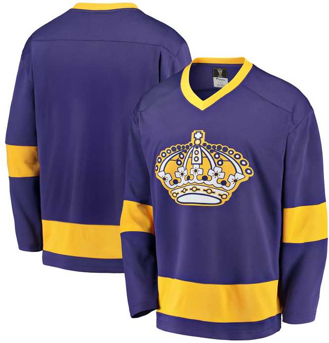 Mens Los Angeles Kings Custom Purple Adidas Jersey